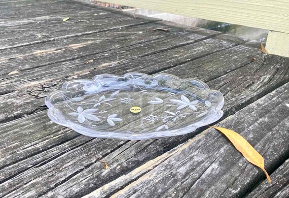 SOGA ガラスCOVEREDBOX Japan SOGA Glass Oval Medium Plate Garden Terrace Designed for