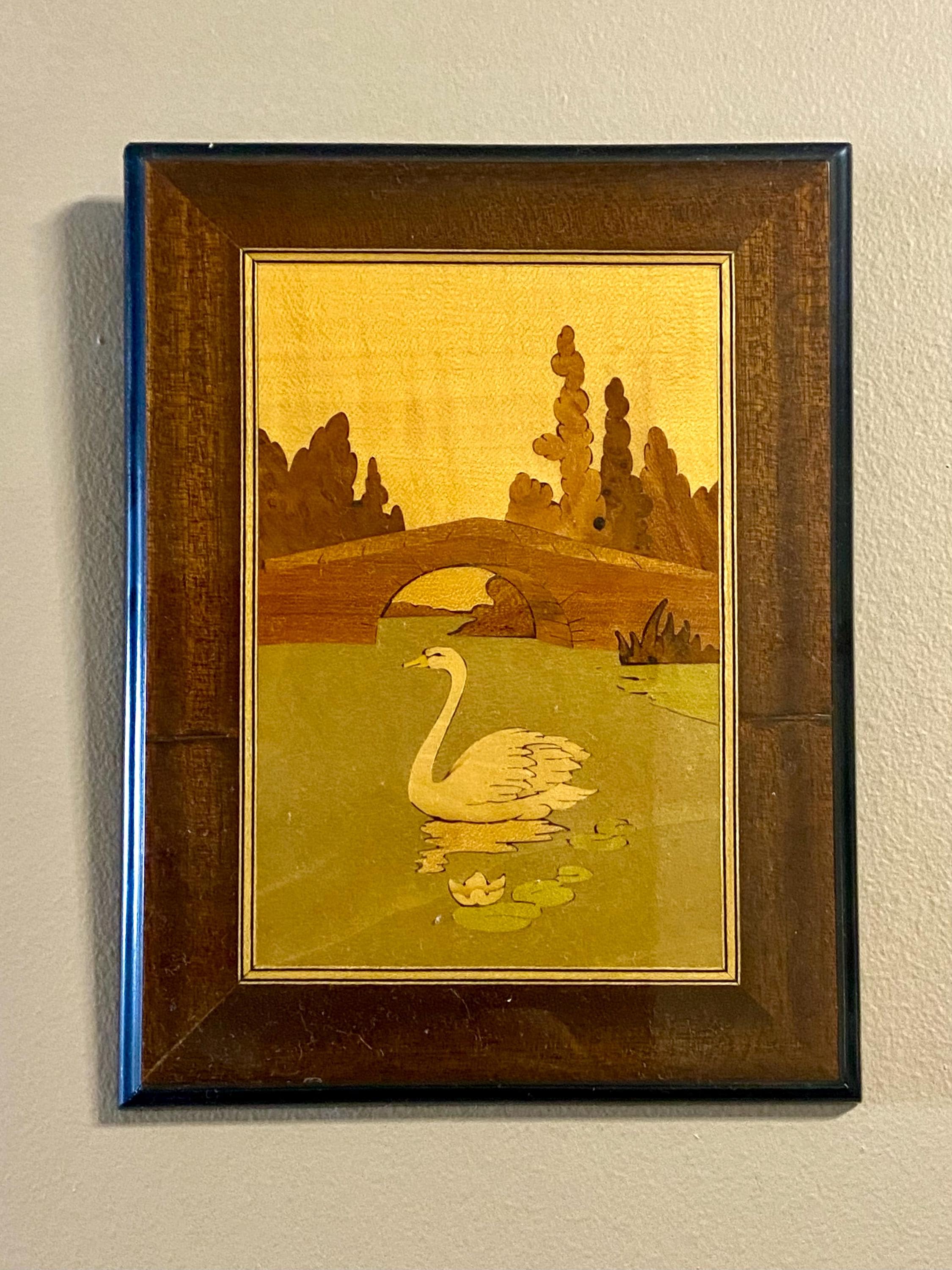 イタリア　アンティーク　ヴィンテージパネル　鳥の絵　木製 イタリア アンティーク ヴィンテージパネル 鳥の絵 木製