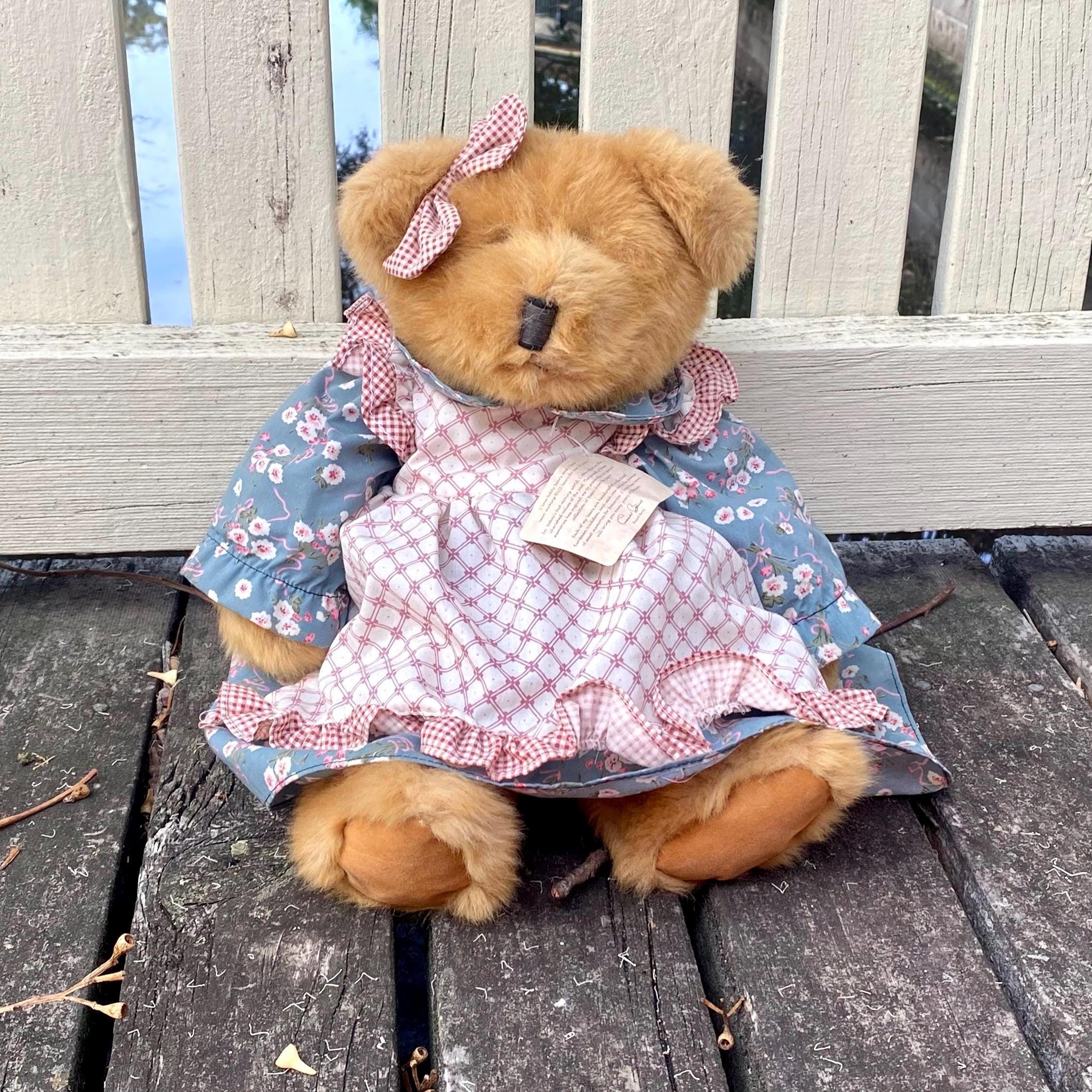 Russ Berrie Bear With Dress - Etsy