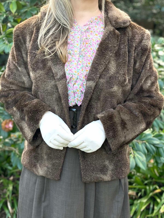 light brown fuzzy jacket