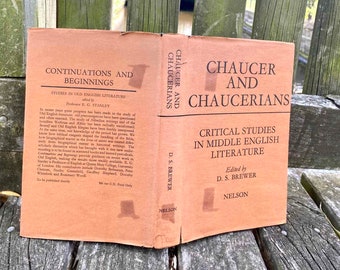 Vintage Edition 1966 Chaucer and Chaucerians - Critical Studies in Middle English Literature - D.S Brewer - Essay Book - Historical Book