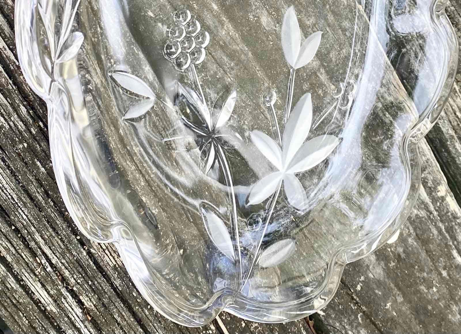 Japan SOGA Glass Oval Medium Plate Garden Terrace Designed for