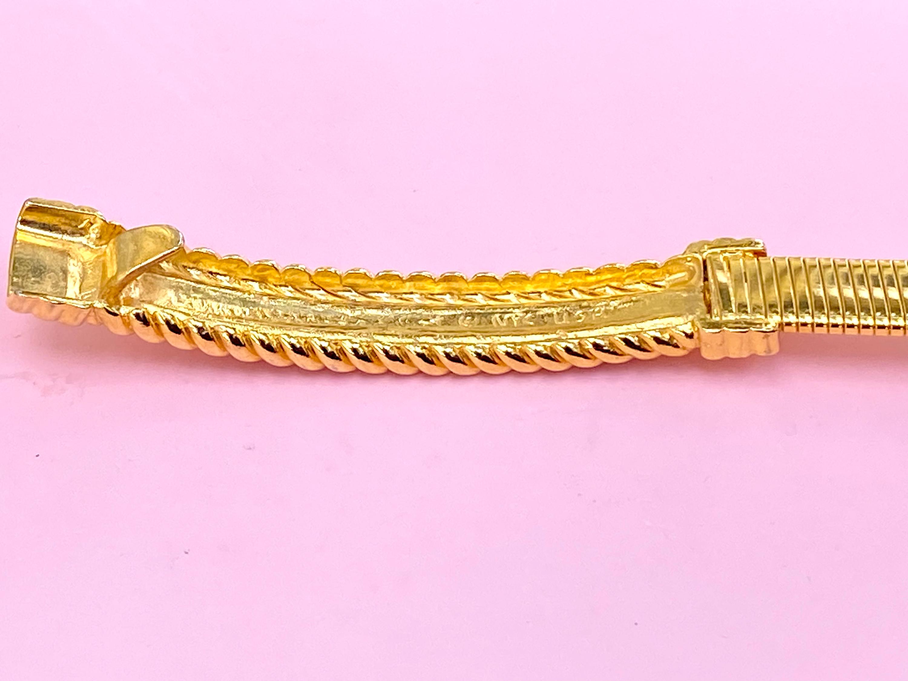 Statement Vintage Gold Metal Snake Belt Stretch SNAKEWRAPBELT_NECKLACE6_1400x.  main image 4