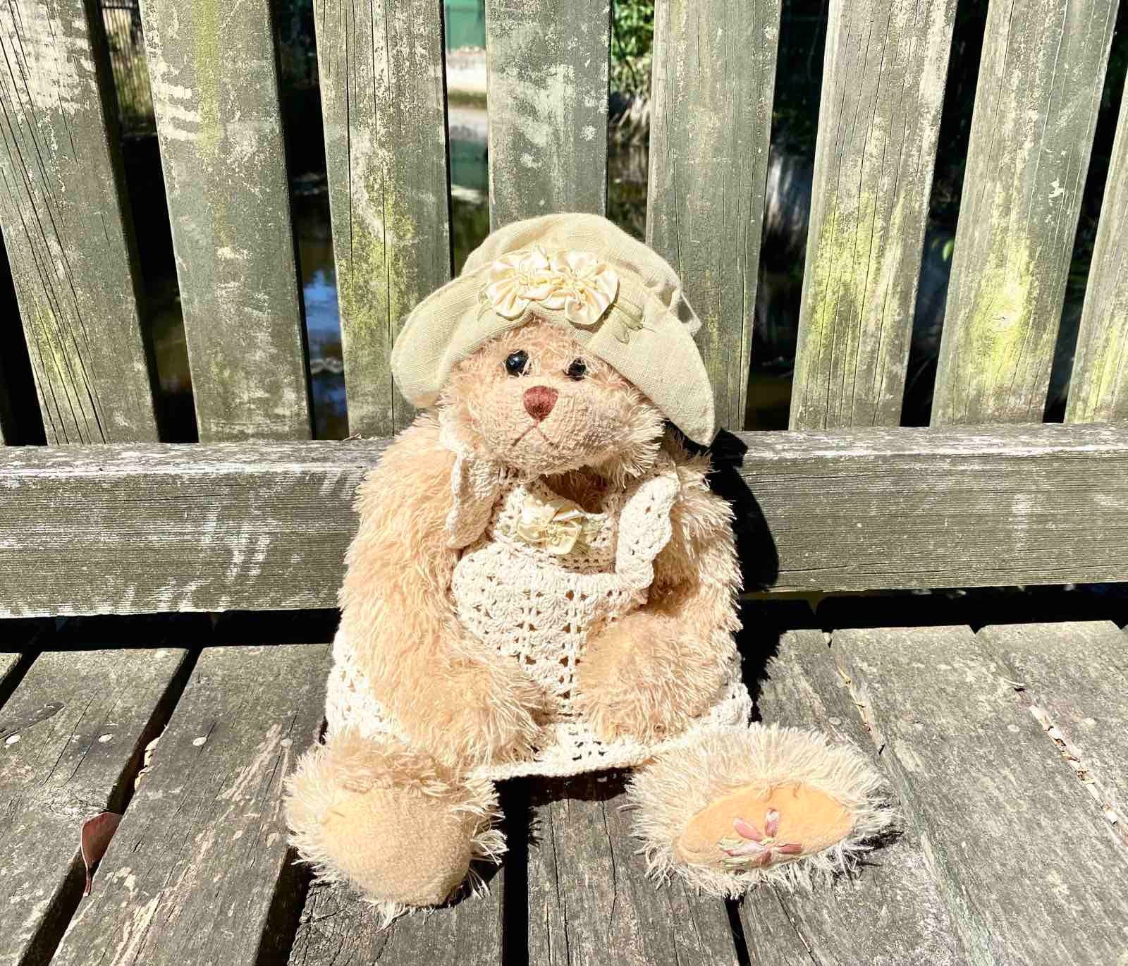 Vintage Collectible Settler Bears Christine Plush Stuffed