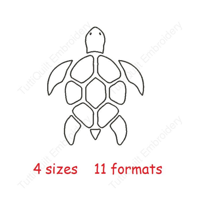 Turtle Embroidery Pattern