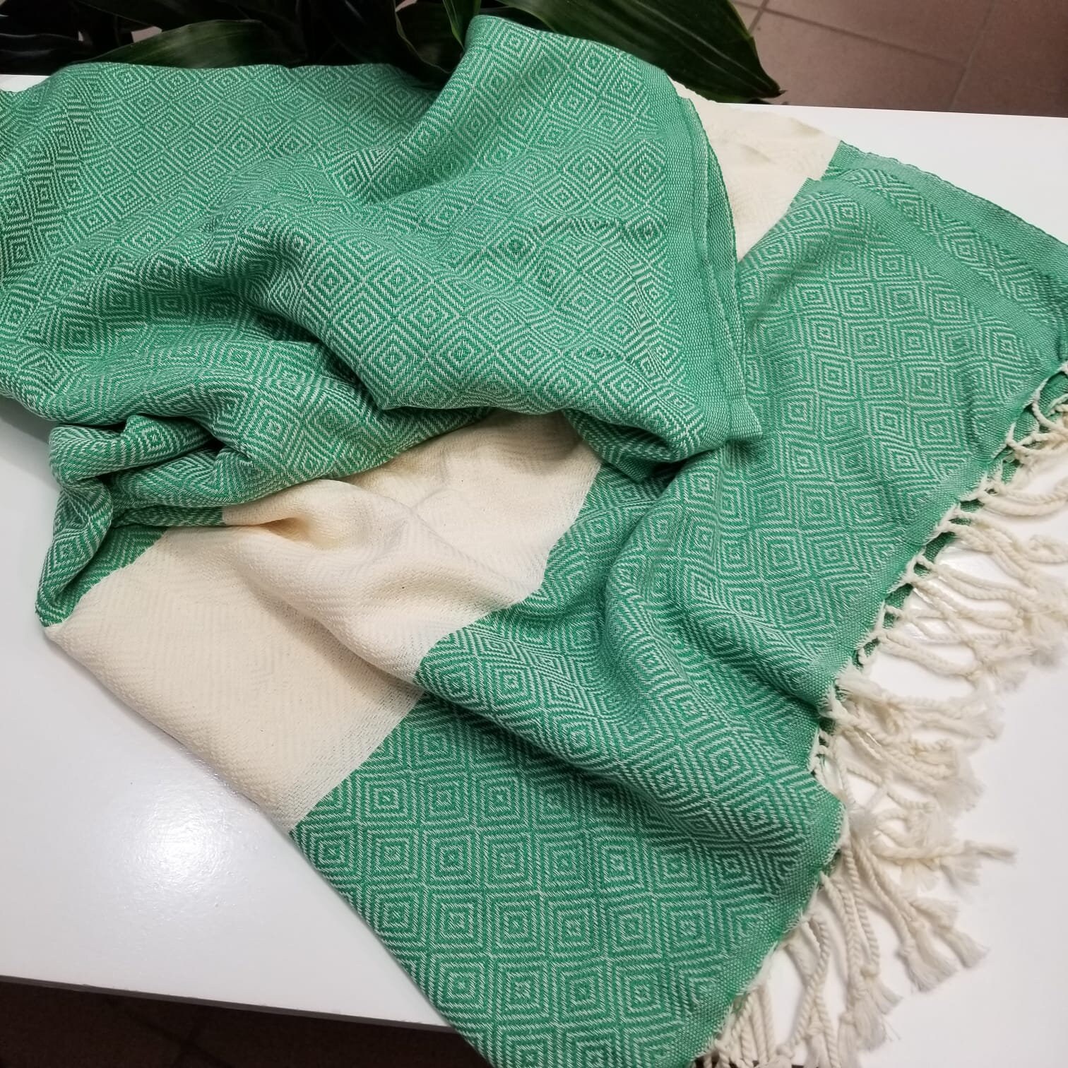 Emerald Green Turkish Towel Handwoven and 100 Pure Cotton Etsy