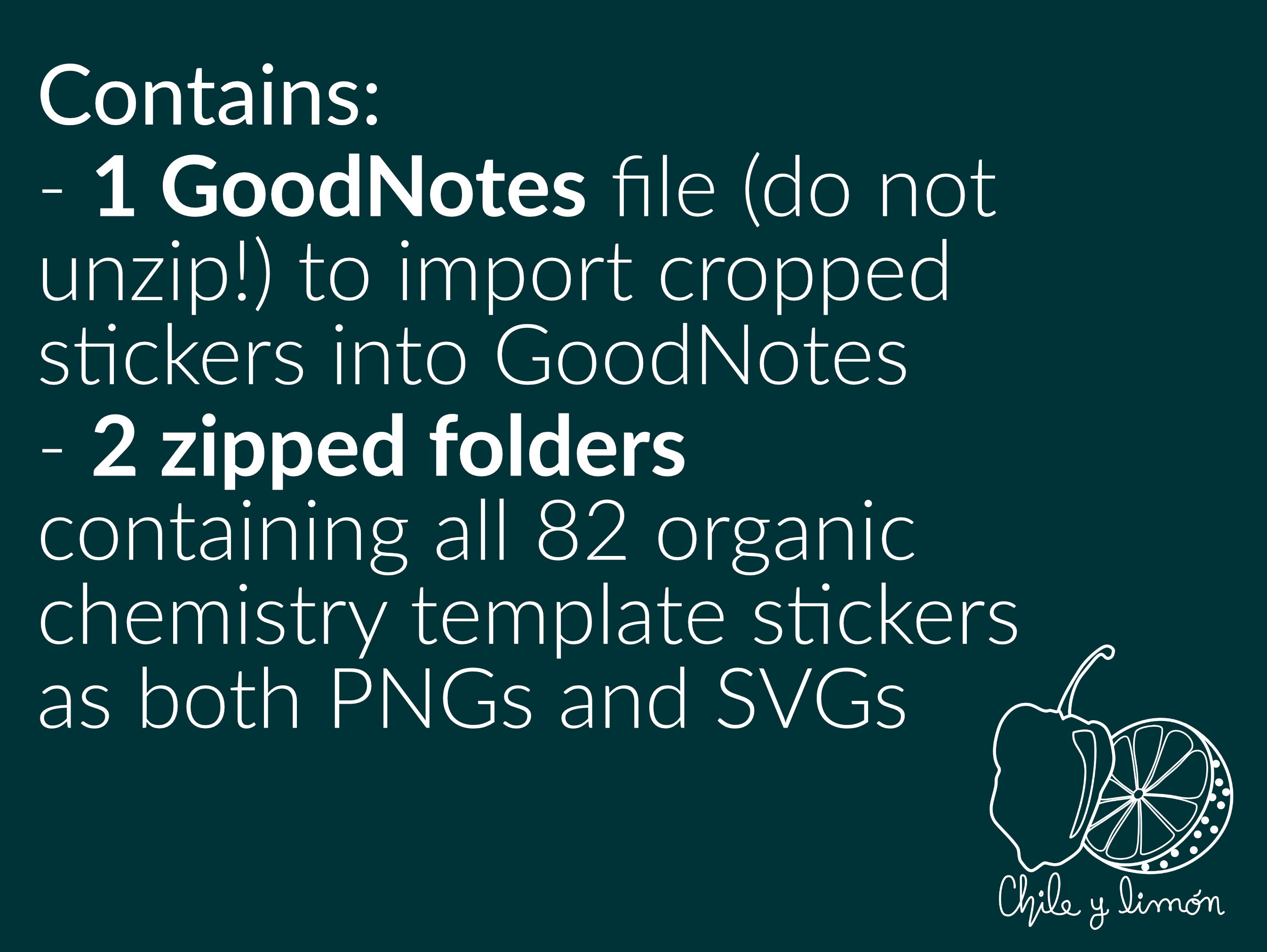 Organic Chemistry Stencil Template PRE-CROPPED Digital Stickers for ...