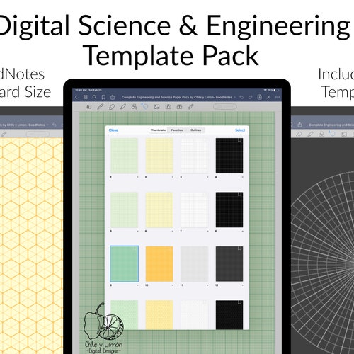 Digital Note Taking Black Paper Template Goodnotes Etsy