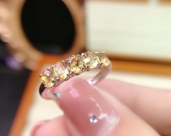 Details about   925 Sterling Silver Handmade Citrine Handmade Festival Wedding Ring Gift RS-1300