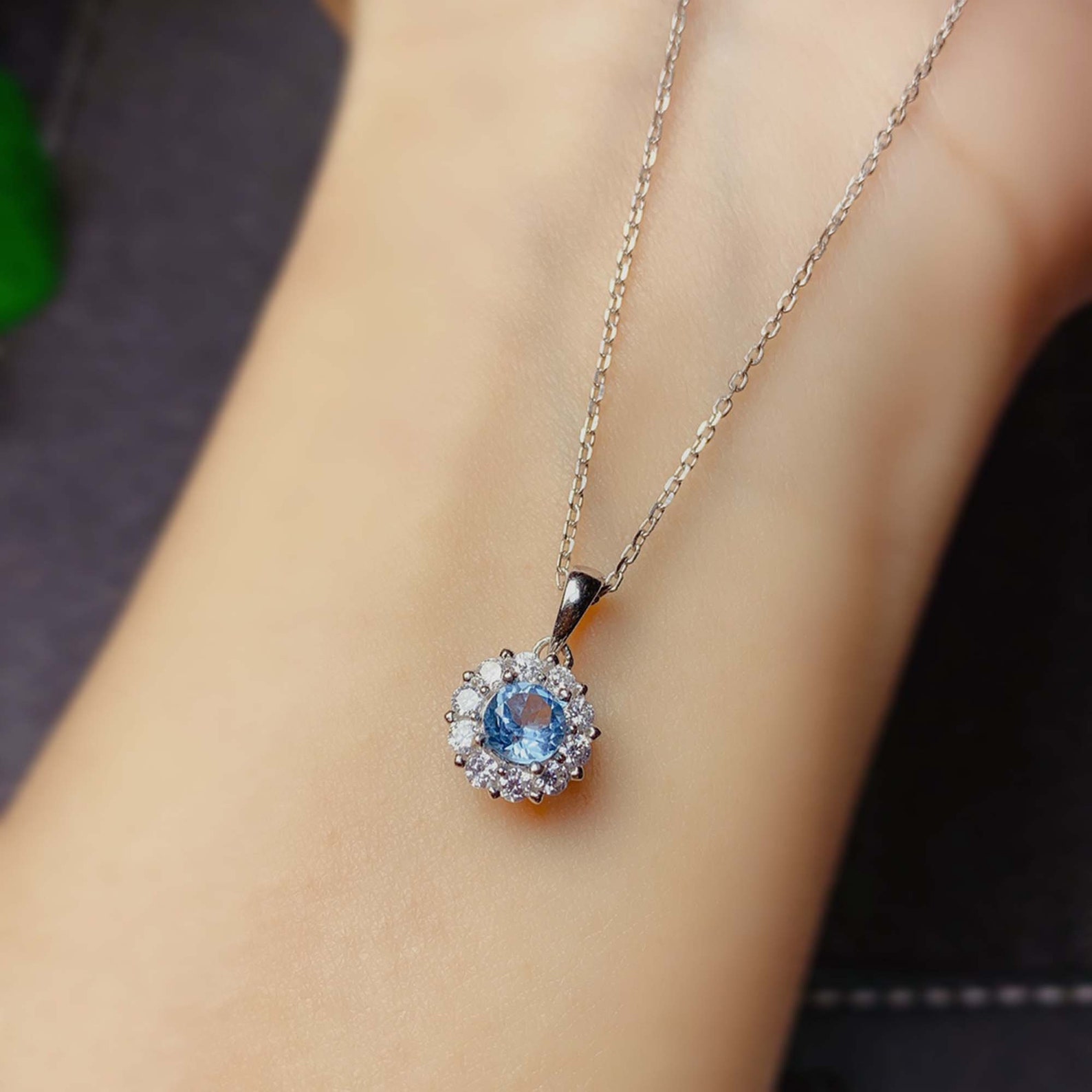 Genuine Sky Blue Topaz Jewelry Set Topaz Silver Ring Stud Etsy