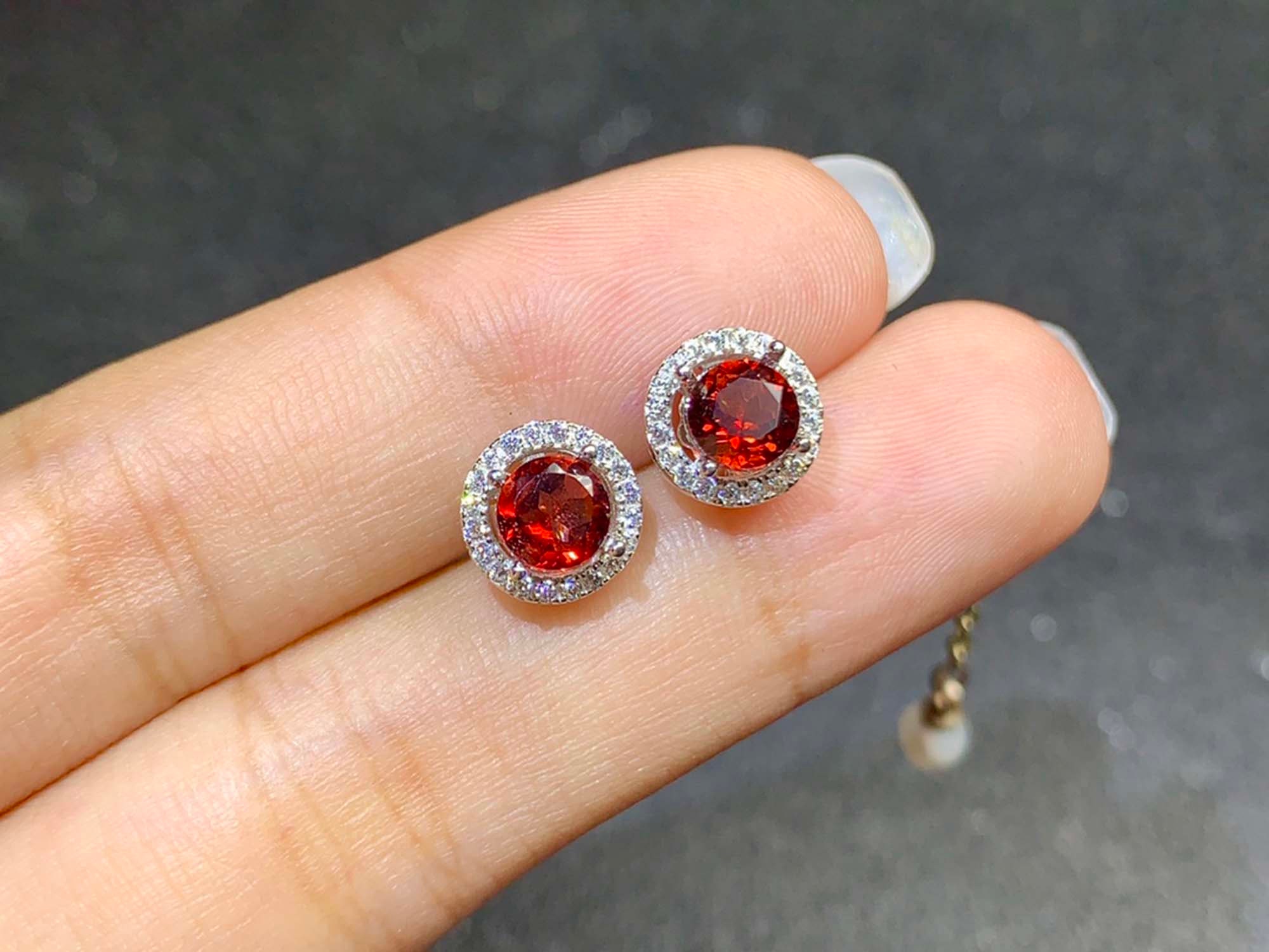 Stud Earrings Genuine Earring Jewelry January Etsy