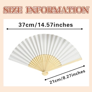 Engraved Floral Wedding Handheld Fans, Custom Name Bridal Party Paper Folding Fan, Wedding Favors image 8