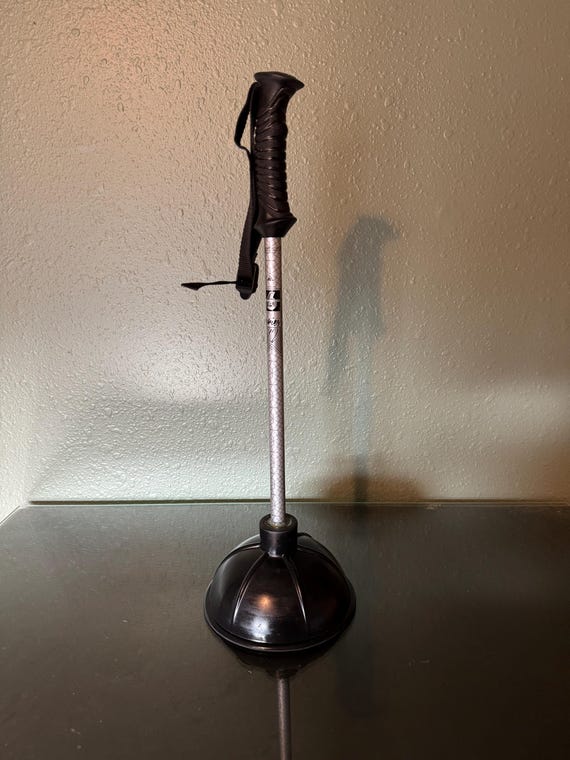 k2 charm ski poles YOUTH 2023 SportsX snow adventures Upcycled Ski Pole Toilet Plunger
