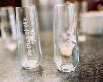 Personalized Champagne Flutes