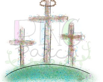 Cruces Pastel para Semana Santa, Diseño Digital PNG, Alquiler de La Semana De La Sublimación Designs Descargas, Impresión y Corte, Descarga Digital, Imprimible