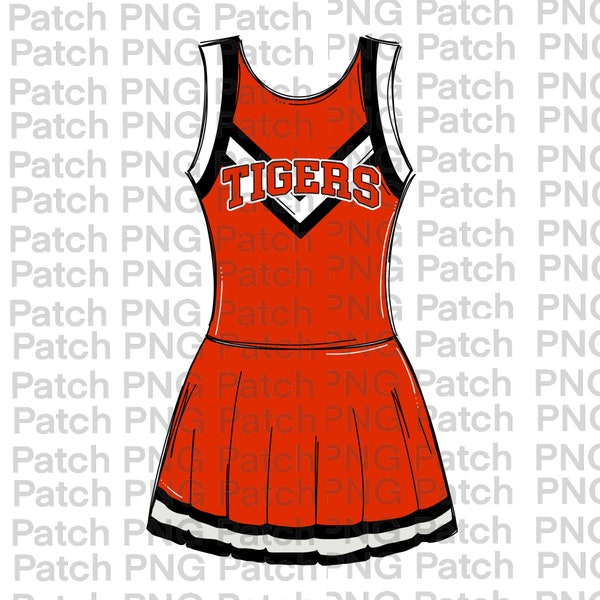 Orange and Black Cheer Uniform Etsy