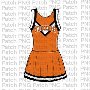 Tiger Cheerleader Uniform - Etsy