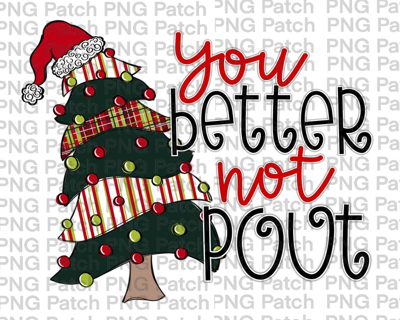 You Better Not Pout Christmas Card 