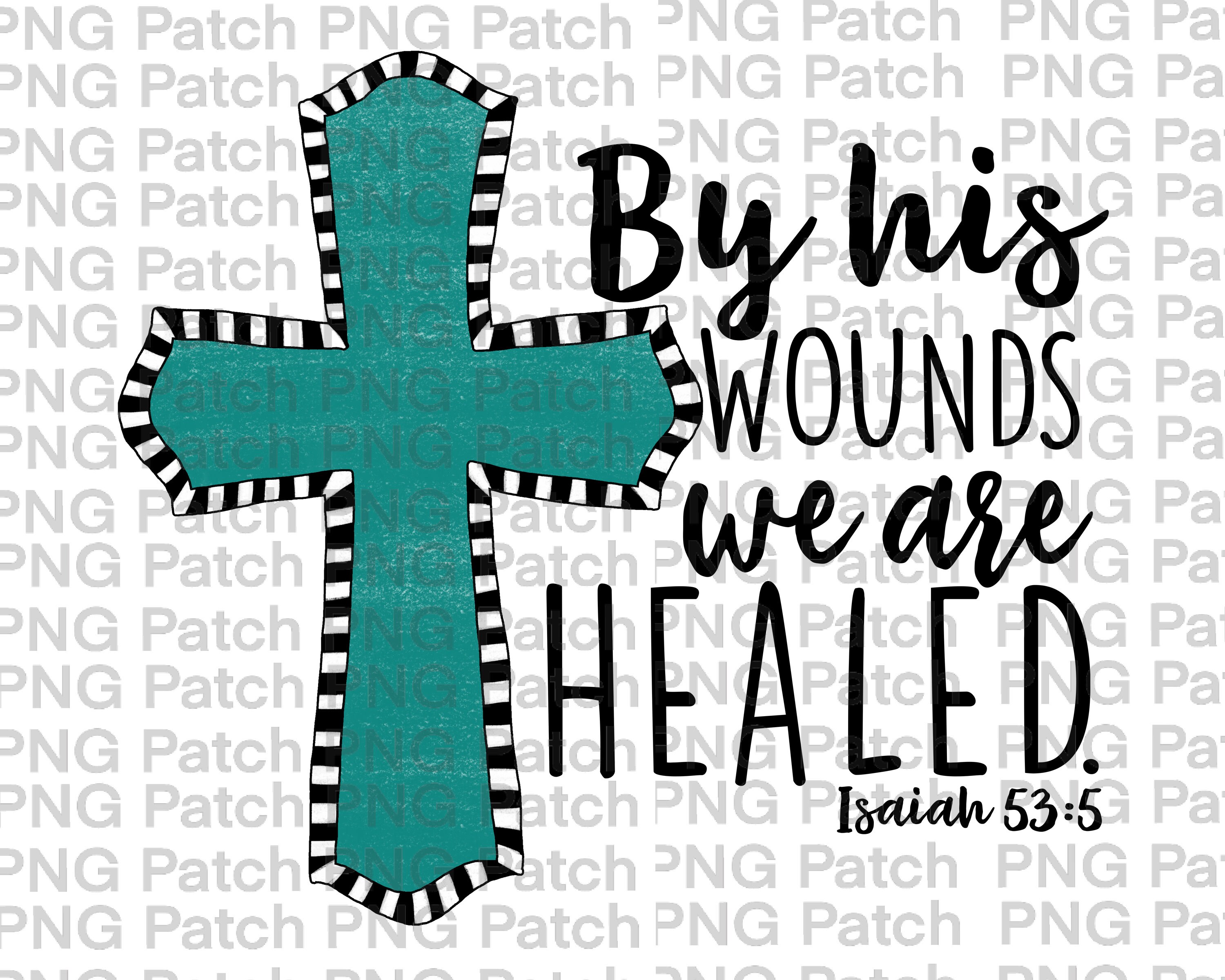 Society6 iPhone4/4S,5用 Isaiah 53 - Easter | The cross Easter, by His Wounds We Are Healed. Isaiah 53:5, Turquoise