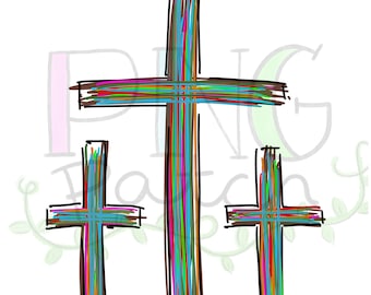 Cruza Scribble Easter PNG Diseño Digital, Sublimación Diseño Descargar, Imprimir y Cortar, Descarga Digital, Imprimible