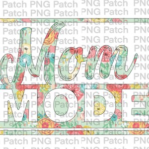 Peut inclure: Un panneau blanc encadré avec un fond à motif floral. Le panneau dit "Mode Maman" en écriture cursive blanche.