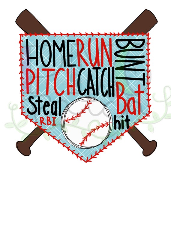 Baseball Home Plate PNG Digital Design Sublimation Design | Etsy
