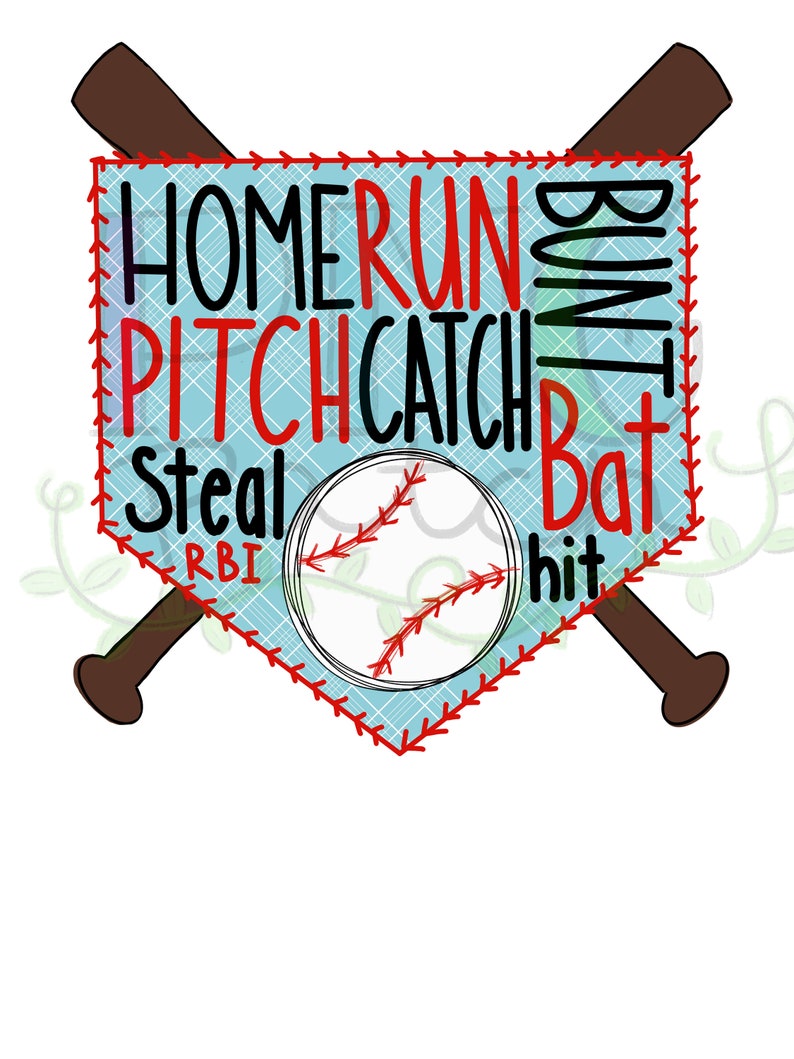 Baseball Home Plate PNG Digital Design Sublimation Design | Etsy