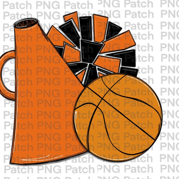 Orange and Black Megaphone Clipart Etsy