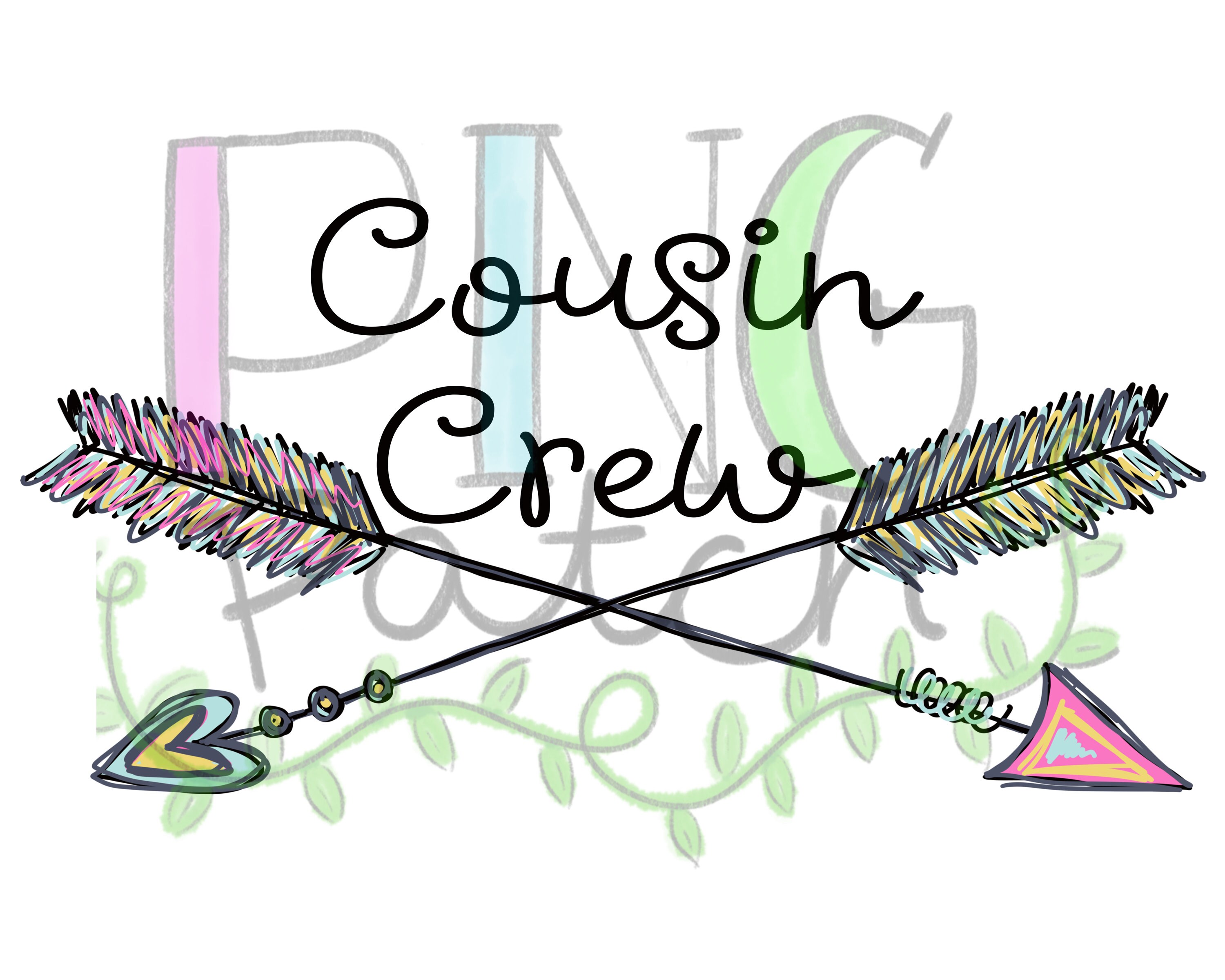 Cousin Crew Family PNG Digital Design Cousin Sublimation | Etsy