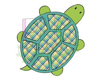 Turtle Plaid, PNG Digital Design, Animal Sublimation Design Download, Print and Cut, Digital Download, Printable Artwork, Clipart