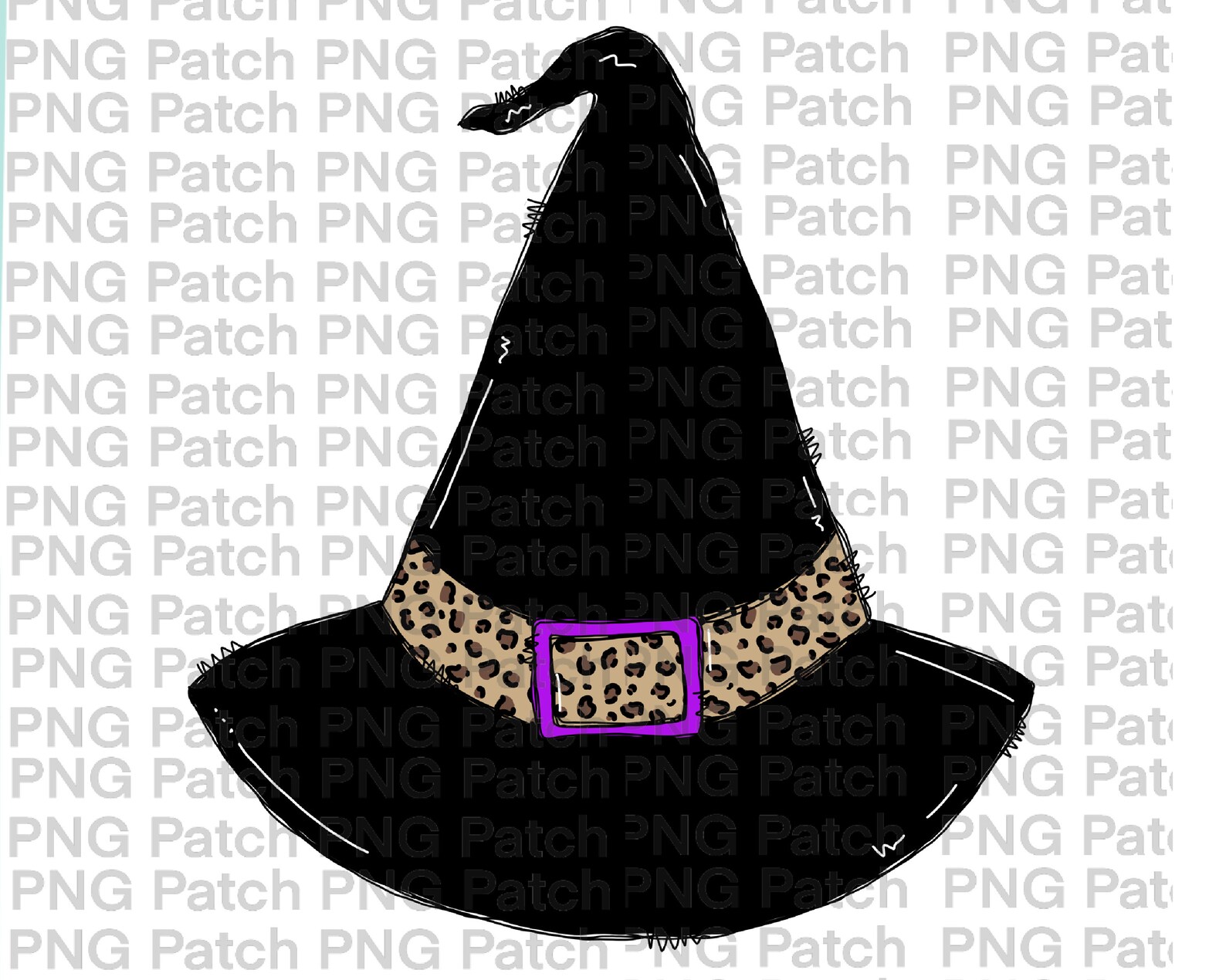 Leopard Print Witch Kit Hat and Cape main image 0