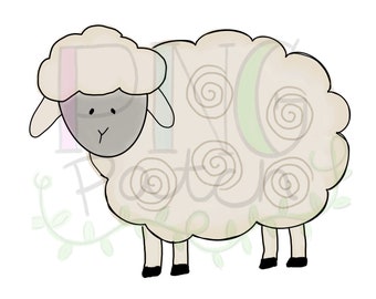 Lamb, Sheep, Easter PNG Digital Design, Sublimation Design Download, Print and Cut, Digital Download, Printable