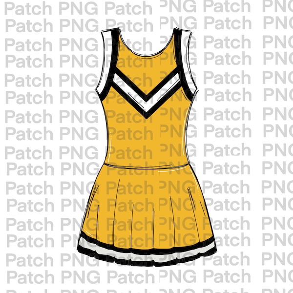 Black and Yellow Cheer Outfit Etsy