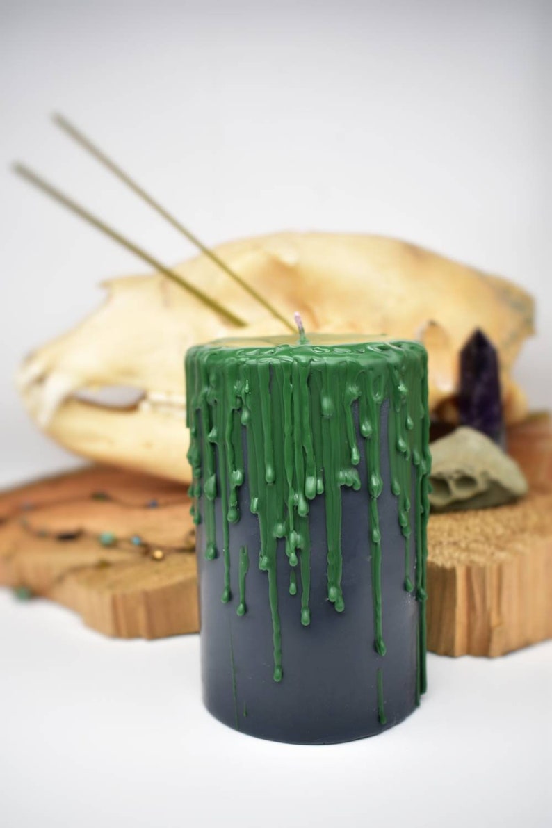 Pillar Candles Drippy Candle Drip Candle Ritual Candle Etsy