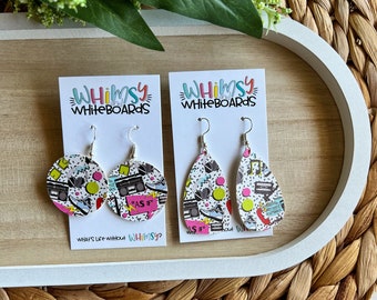 Ugh, AS IF! 90s Inspired Earrings; 90s Earrings; Earrings; Faux Leather; Dangle Earrings; 90s Inspo