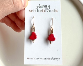 Cupid's Arrow Dangles; Heart and Arrow; Cupid; Valentine; VDay; Heart Earrings; Dangle Earrings; Love; Cupid