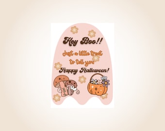 Halloween Tags | Trick Or Treat Favor Tags | Instant Download | Boo Basket Tag | Halloween Party Favor | Treat Bags