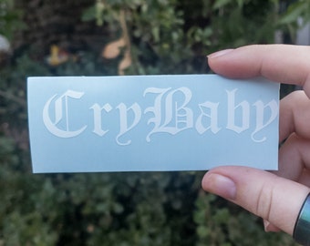 Lil Peep Decal, Crybaby Decal, Lil Peep Sticker, Laptop Decals, Lil Peep, Car Decal, Gift For Him, Gift For Her, Stocking Stuffer