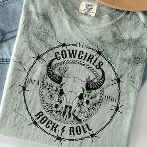 Rock and Roll PNG, Western PNG, Impressão sob demanda, Moderno, Vintage, Sublimação de camisa ocidental, Cowgirl Png, Rock and Roll Cowgirl, Longhorn