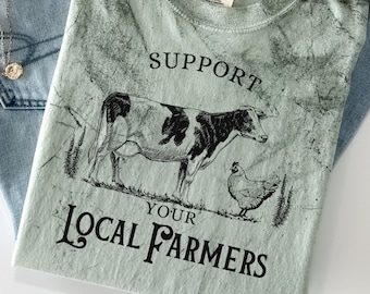 Support Your Local Farmer PNG, Farming, Life On The Farm, Homesteading Mama PNG, Cow Mom PNG, Chickens, Home Grown, Homemaker, Sourdough Png
