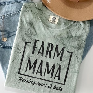 Farm Mama SVG, Soutenez votre agriculteur local PNG, La vie à la ferme, Homestead Mama PNG, Vache maman, poulets, cultivés à la maison, femme au foyer, ferme, T-shirts