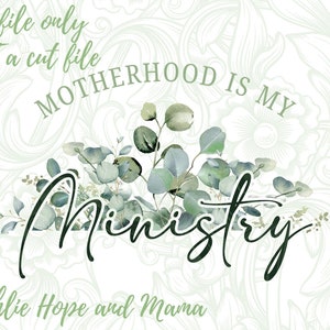 La maternité est mon ministère PNG, vie de maman, chrétien, lever des flèches, chemise de culte, Christian Mama PNG, sublimation, aquarelle, eucalyptus