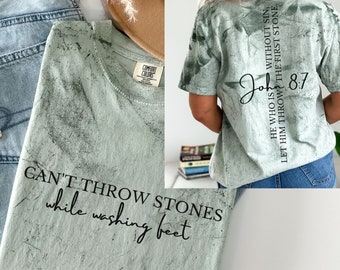 Can't Throw Stones While Washing Feet SVG, Jesus SVG, Christian, Print On Demand, Worship, Sublimation Designs, Bible Verse PNG, Religious