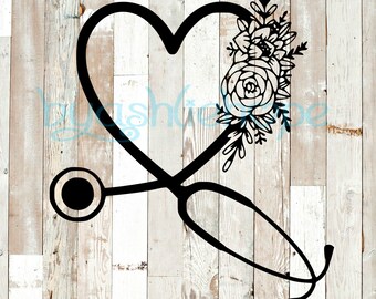 Download Floral Nurse Svg Etsy