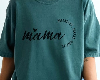Mamma mamma mamma Bruh SVG, mamma T-shirt PNG, mamma liv SVG, utskrift på begäran, minimalistisk Svg, sublimeringsdesigner, mamma PNG, roliga mammaskjortor Svg
