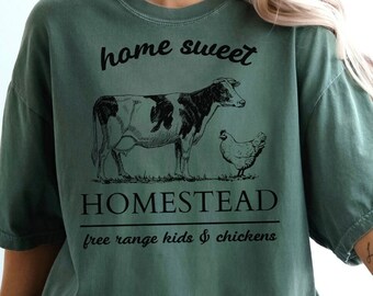 Home Sweet Homestead, Local Farmer PNG, Farming, Life On The Farm, Homesteading Mama PNG, Trendy, Funny Shirt Png, Chickens, Mom Life Shirt