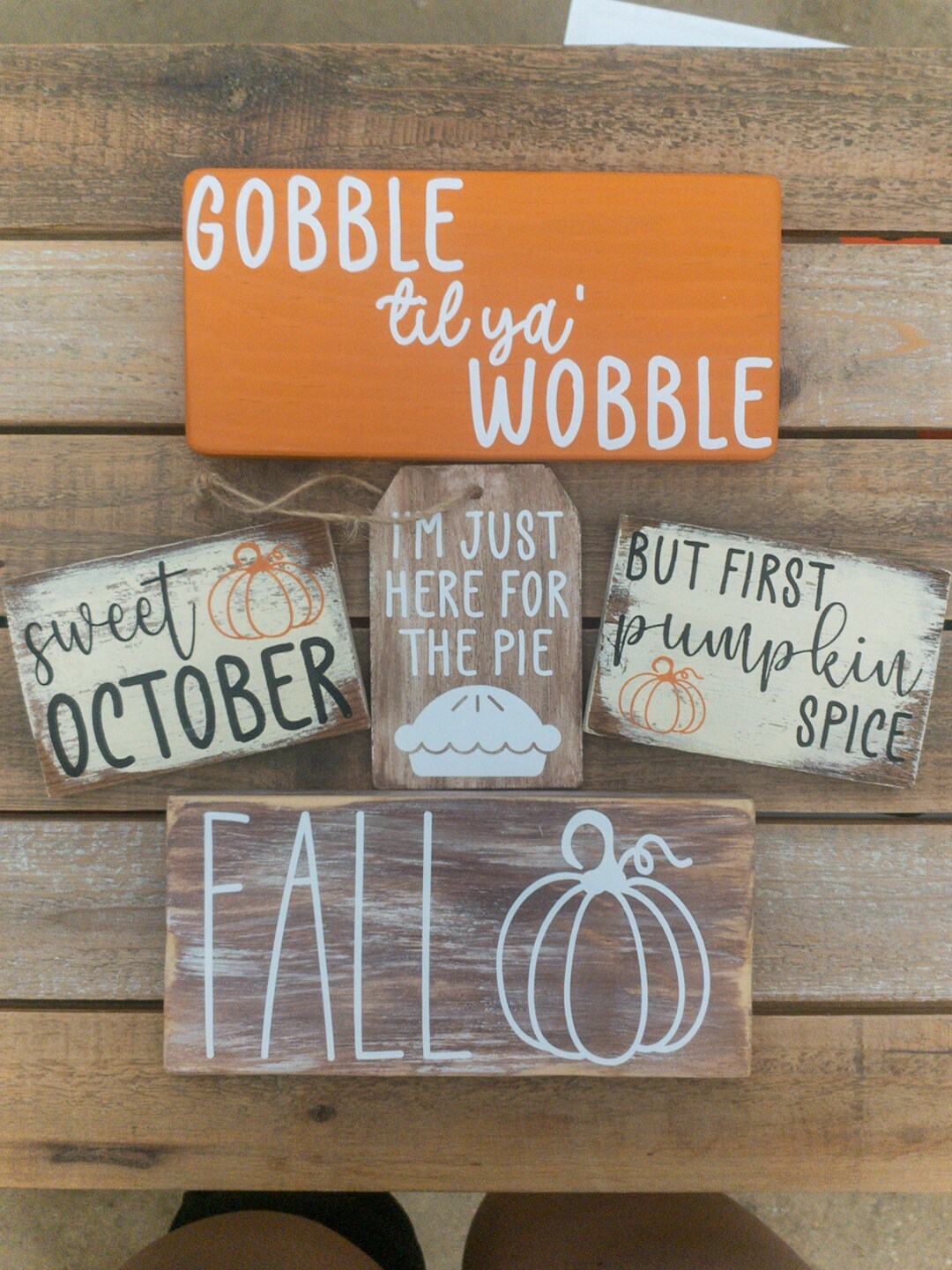Fall Decor Farmhouse Decor Hand Painted Wood Sign Mini Etsy