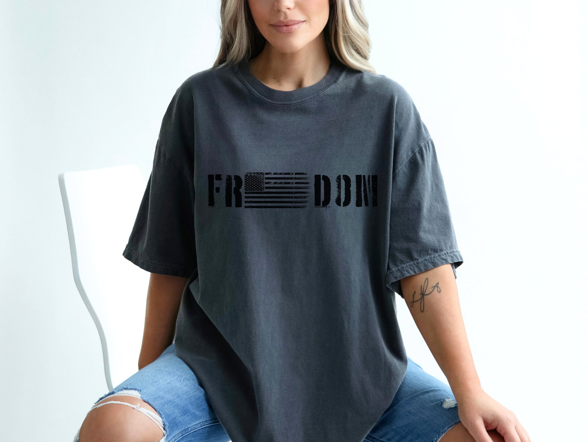 Freedom Script Font Svg Freedom SVG, USA Flag Svg, Christian, Print on Demand, Patriotic ...