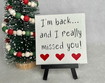 Elf 'I'm Back' Canvas Panel: Holiday Elf Kit Accessory