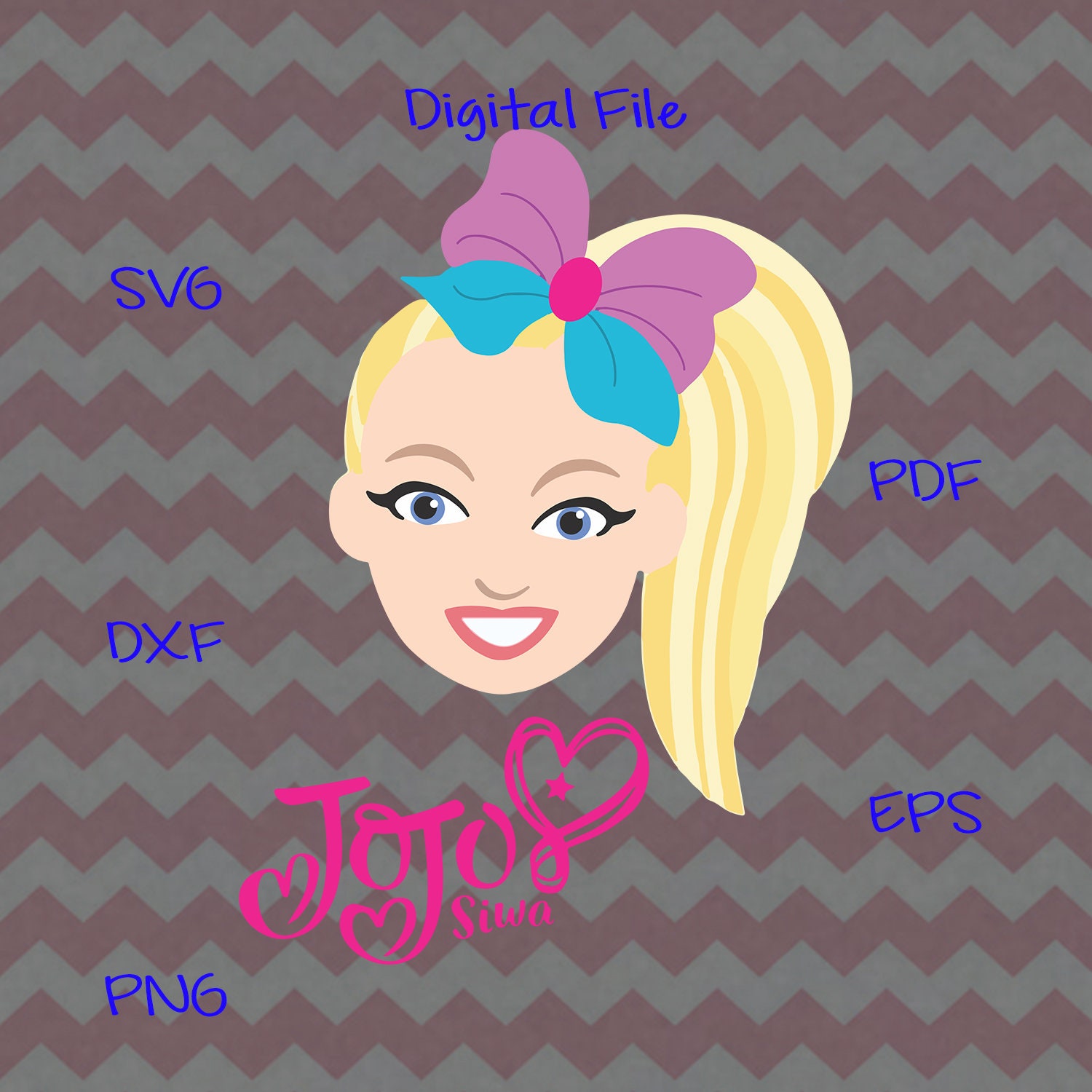 JoJo Siwa svg JoJo Siwa clipart JoJo Siwa svg for cricut | Etsy
